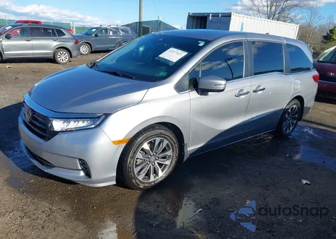 2022 Honda Odyssey Ex-L из США, поврежденный, VIN 5FNRL6H75NB055958